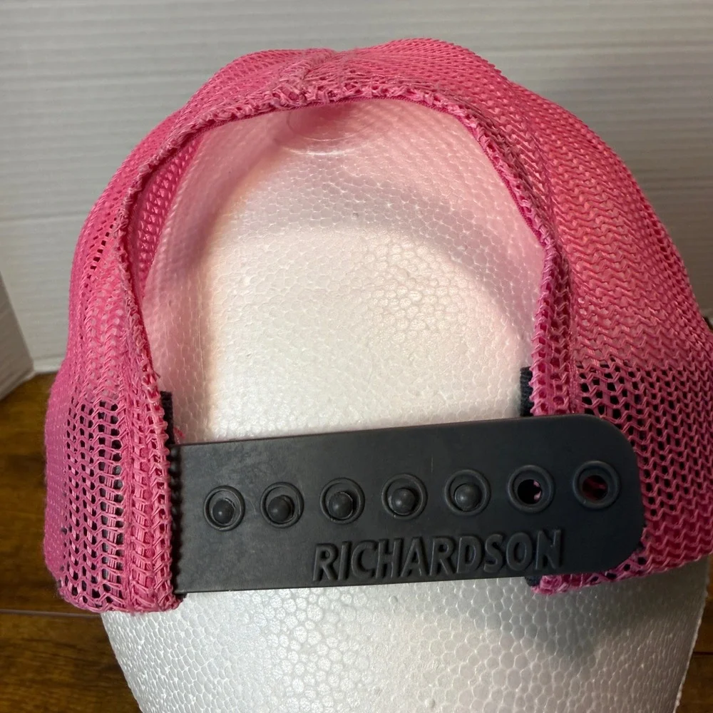 Custom Handmade Crochet Granny Square‎ Upcycled Hat Cap Pink Gray Boho Unique